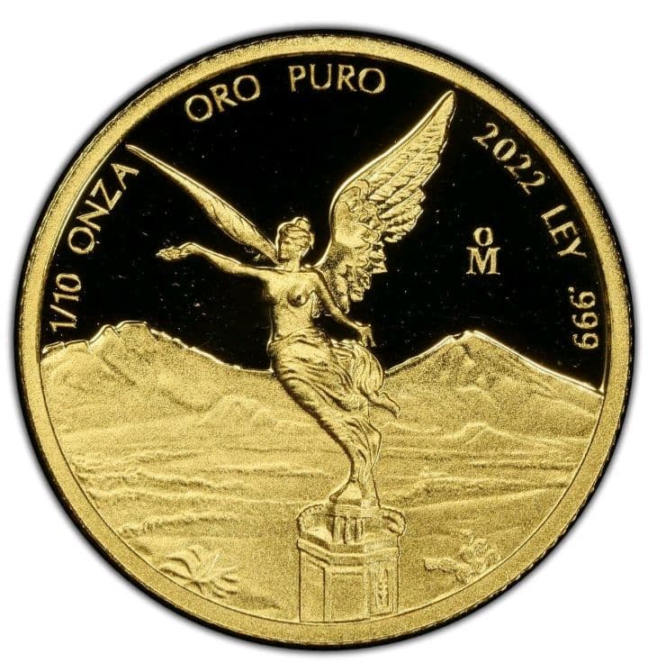 PCGS 2022 最高鑑定　PR70 DCAM 1/10oz　世界38枚