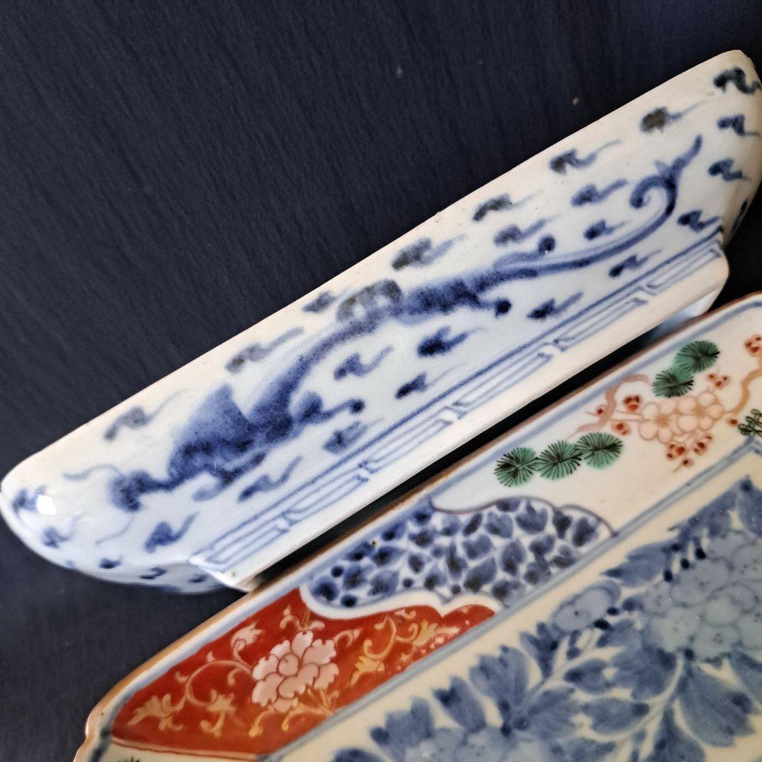 「high level 古伊万里長皿の美！」 色絵皿3客セット 骨董アン