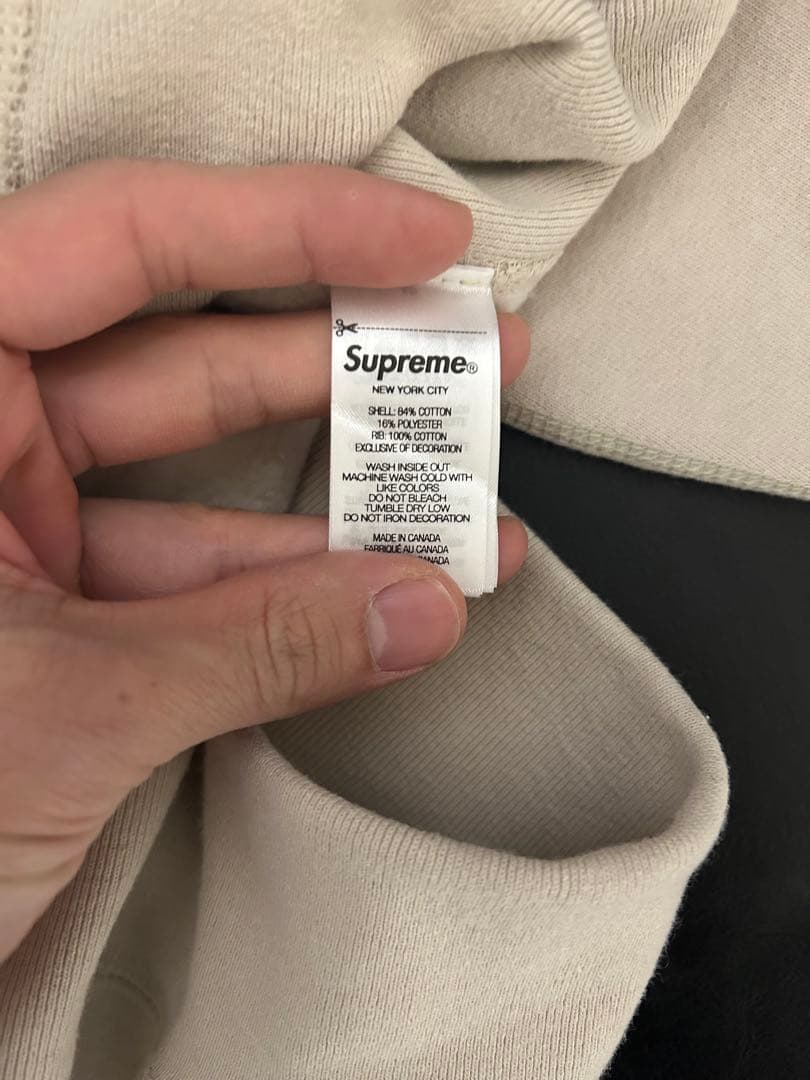 トップス Supreme Box Logo Hooded Sweatshirt Stone