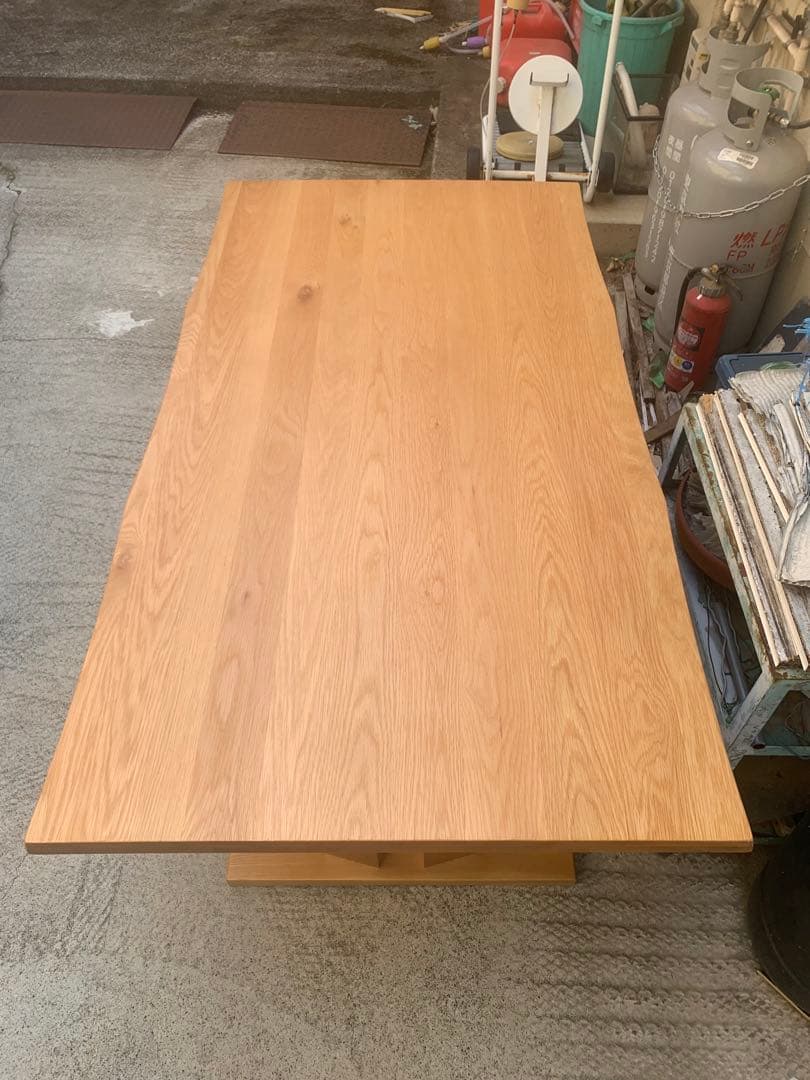 美品ダイニングテーブル 幅165cm タモ材 ウィドゥ・スタイル 食卓テーブル