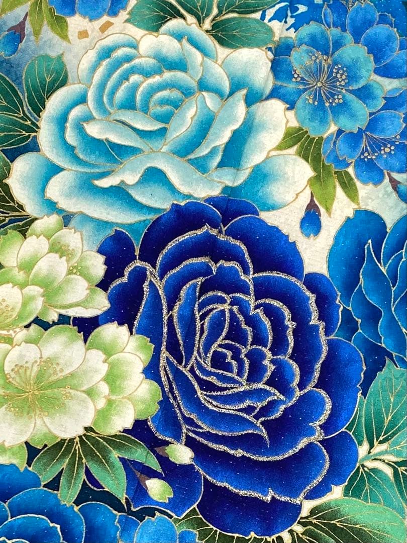 振袖 豪華 銀通し 刺繍 金彩 紋意匠 身丈168cm パールトーン加工済