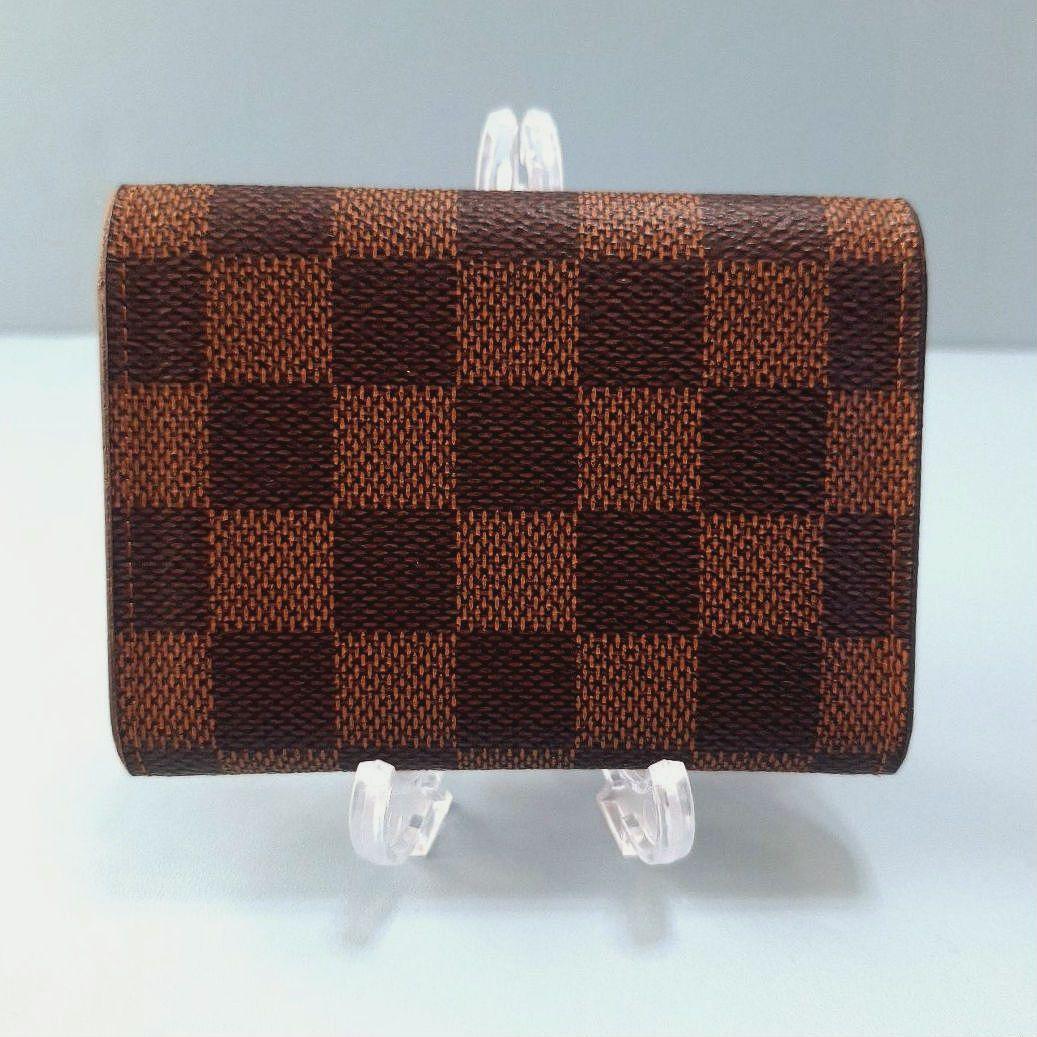 ルイヴィトン ポルトモネロザリ ダミエ 折り財布 ローズバレリーヌ