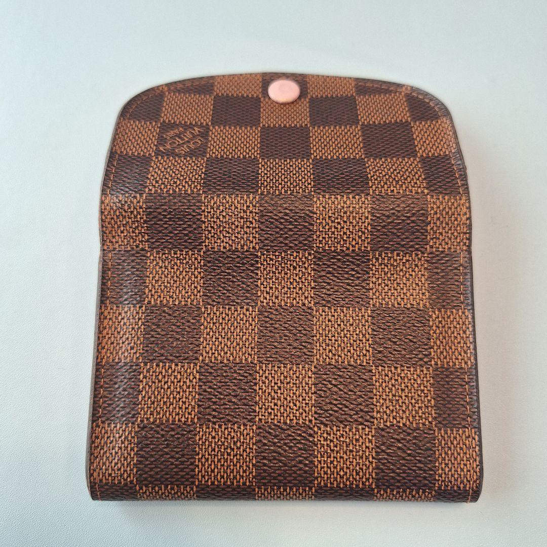 ルイヴィトン ポルトモネロザリ ダミエ 折り財布 ローズバレリーヌ