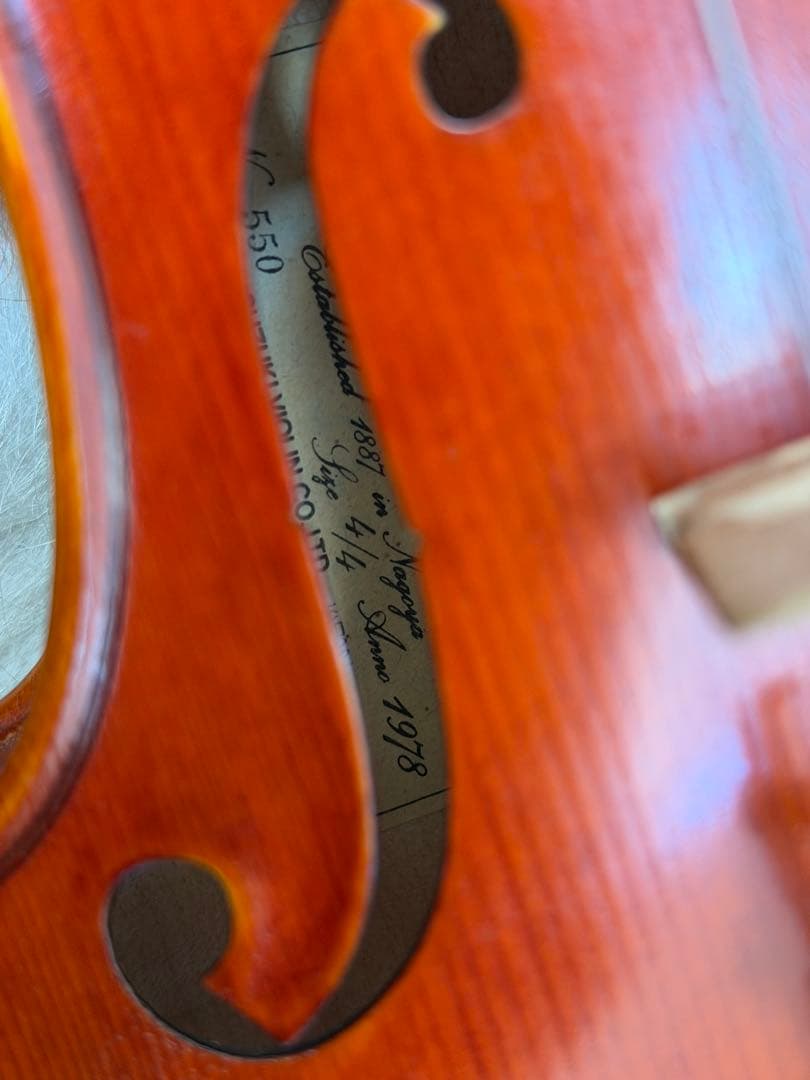 バイオリン suzuki 4/4 No.550 1978年