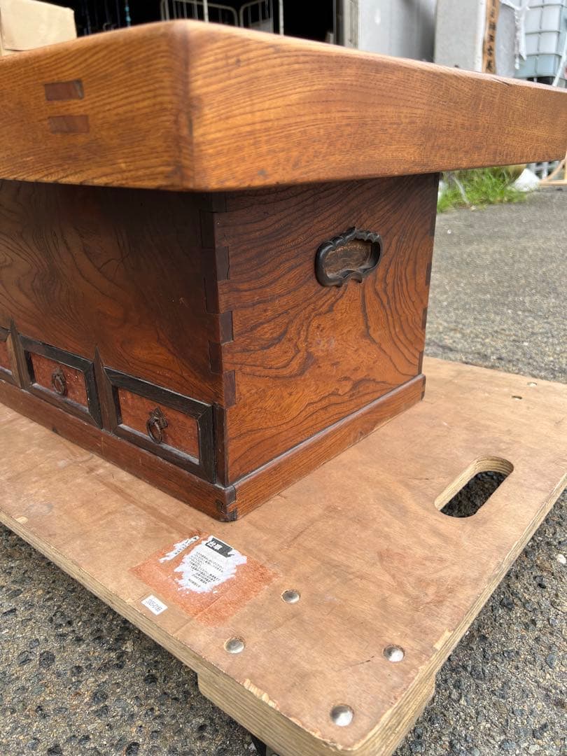 長火鉢　火鉢　囲炉裏座卓 引出し付き　灰付き　ローテーブル