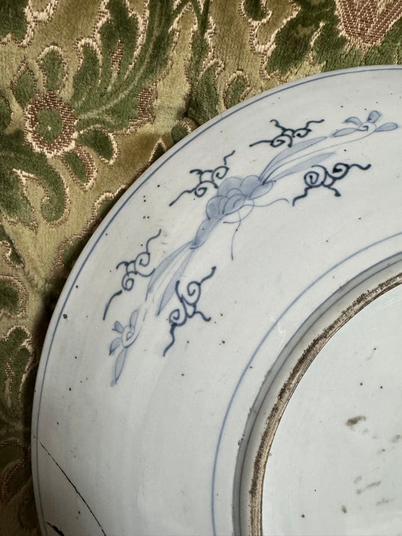 特大大皿！古伊万里　江戸時代　素敵な柄