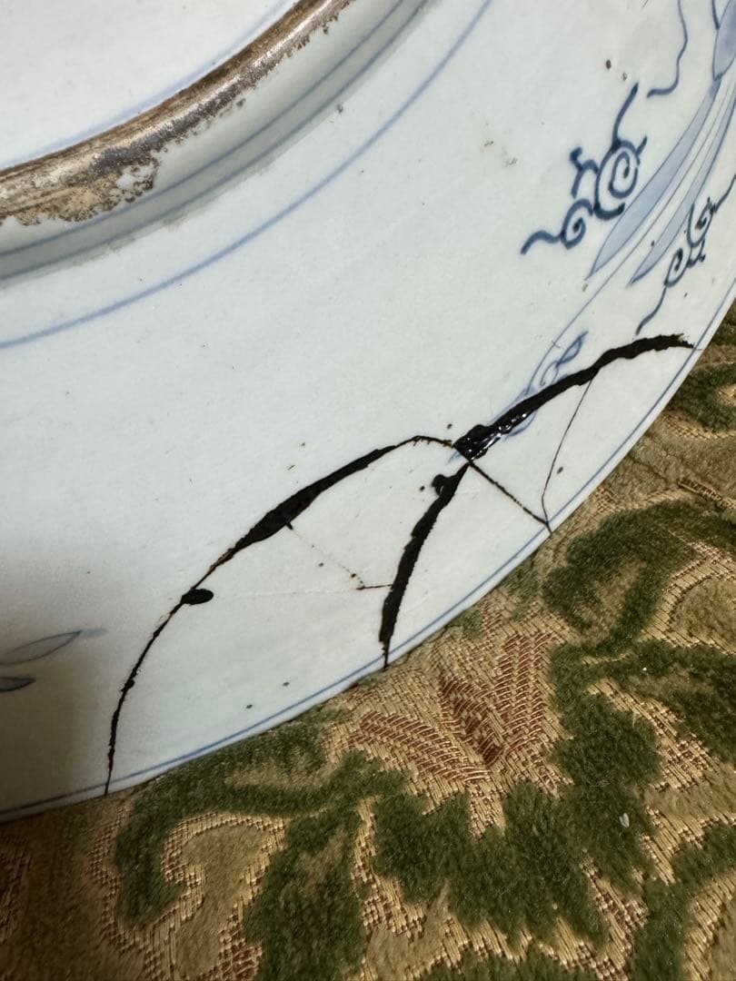 特大大皿！古伊万里　江戸時代　素敵な柄