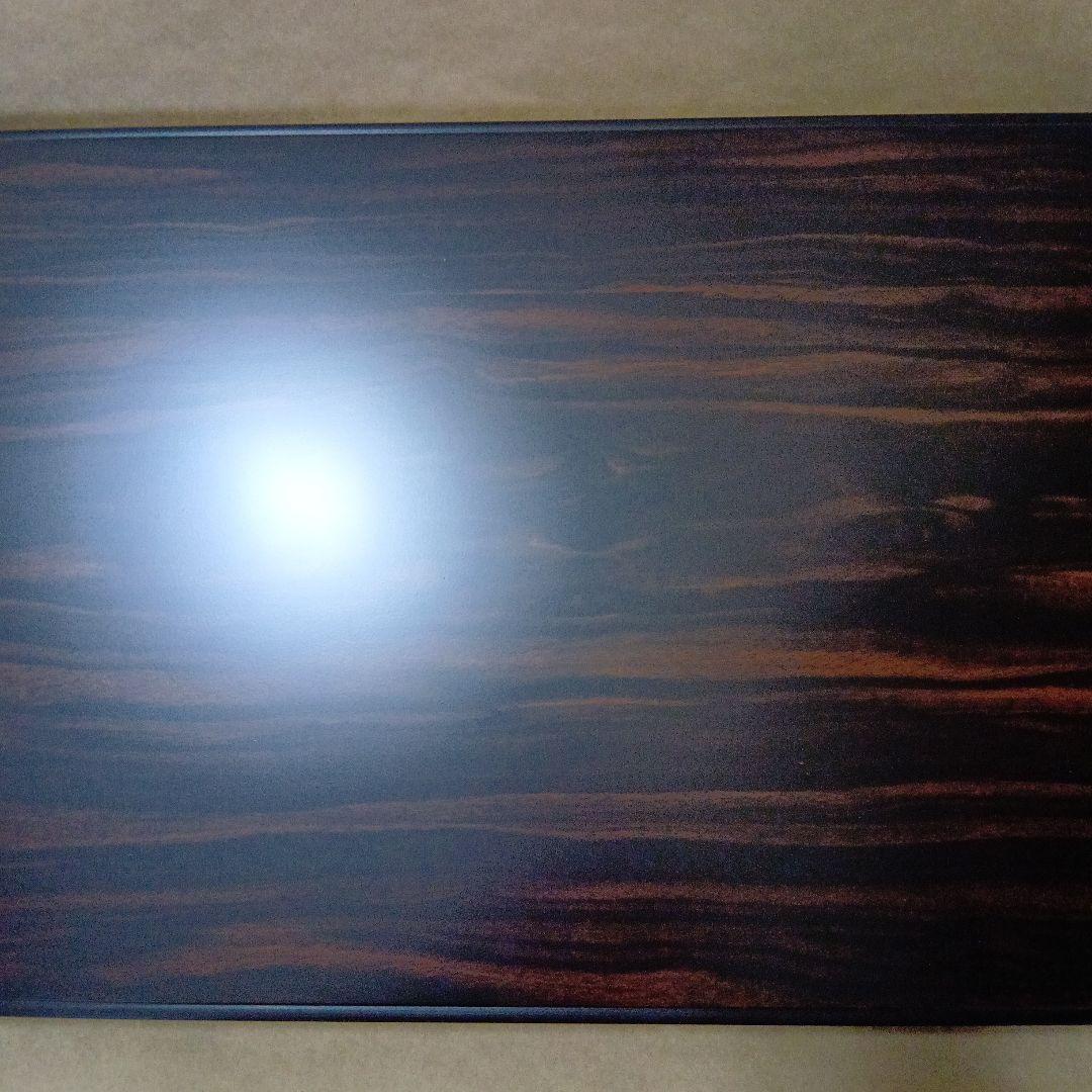 茶道具　黒丹唐木花台　雲柄