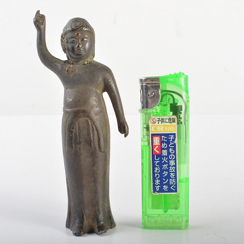 仏教美術　古銅　誕生仏　仏像　V　R6781