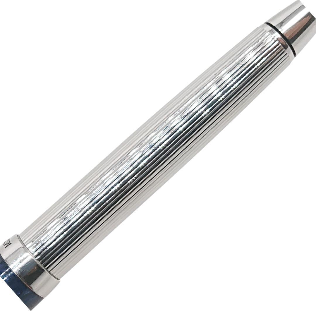 【未使用】MIKIMOTO ボールペン ブルーマーブル マーブルカラー　回転式