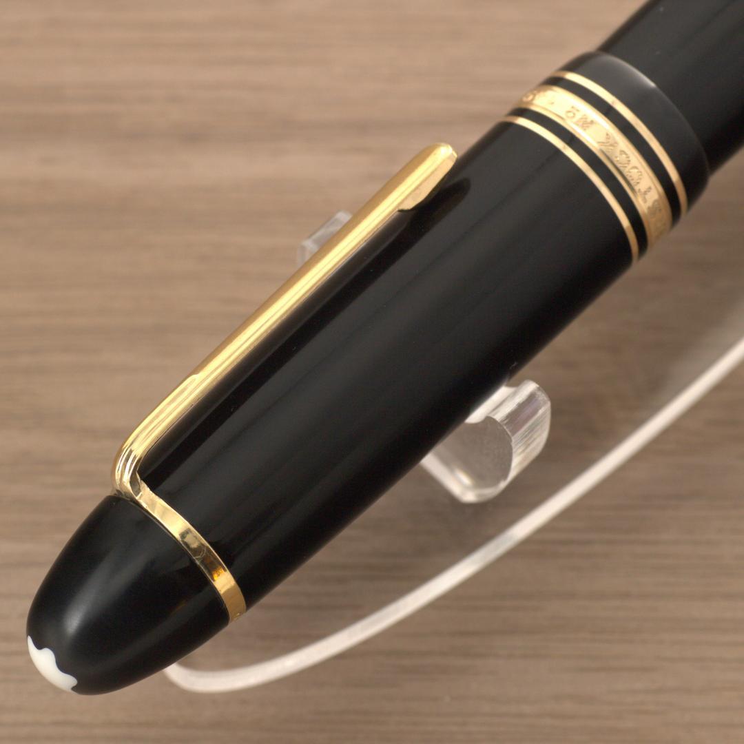 ★美品★　モンブラン　万年筆　149　18C　三帯　F　エボナイト芯　箱インク
