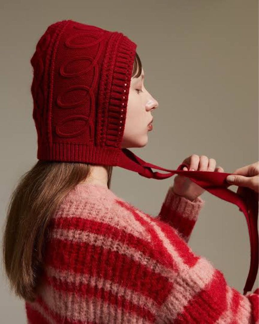 POPPY あさぎーにょ　Christmas　ニット帽　帽子　赤ずきん