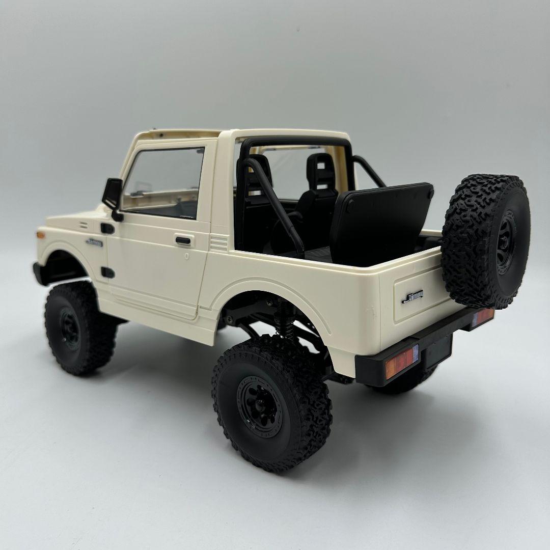 【防水サーボと金属製プロペラシャフト付】WPL C74-1 幌ジムニー ホワイト