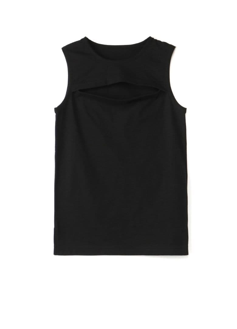 リミフゥ　20/-C Plain Stitch Chest Slit Tank