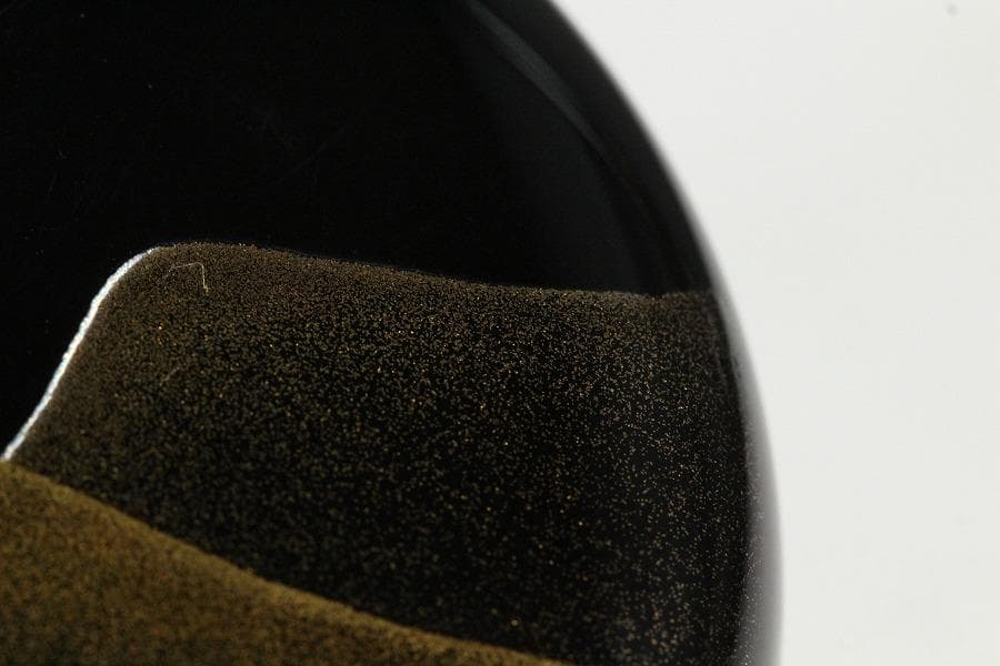 茶道具 遠山蒔絵 内縁 雲錦蒔絵 大棗 山下泰園作 共箱 美品(K-LC704)