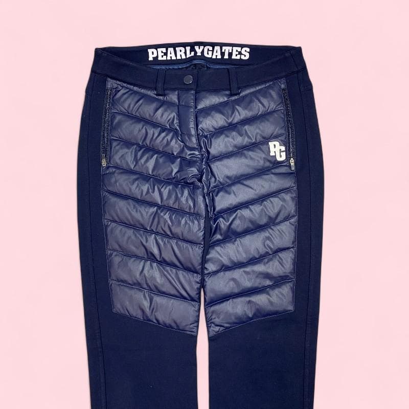 【韓国モデル】パーリーゲイツ ストレッチ ダウン パンツ 1 ネイビー ゴルフ
