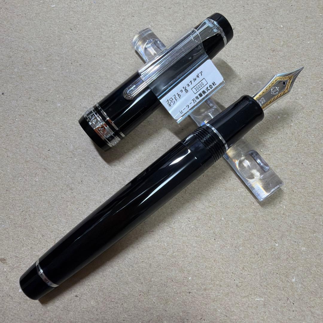 新品 SAILOR セーラー 万年筆 プロフェッショナル ギア 銀 B 21k