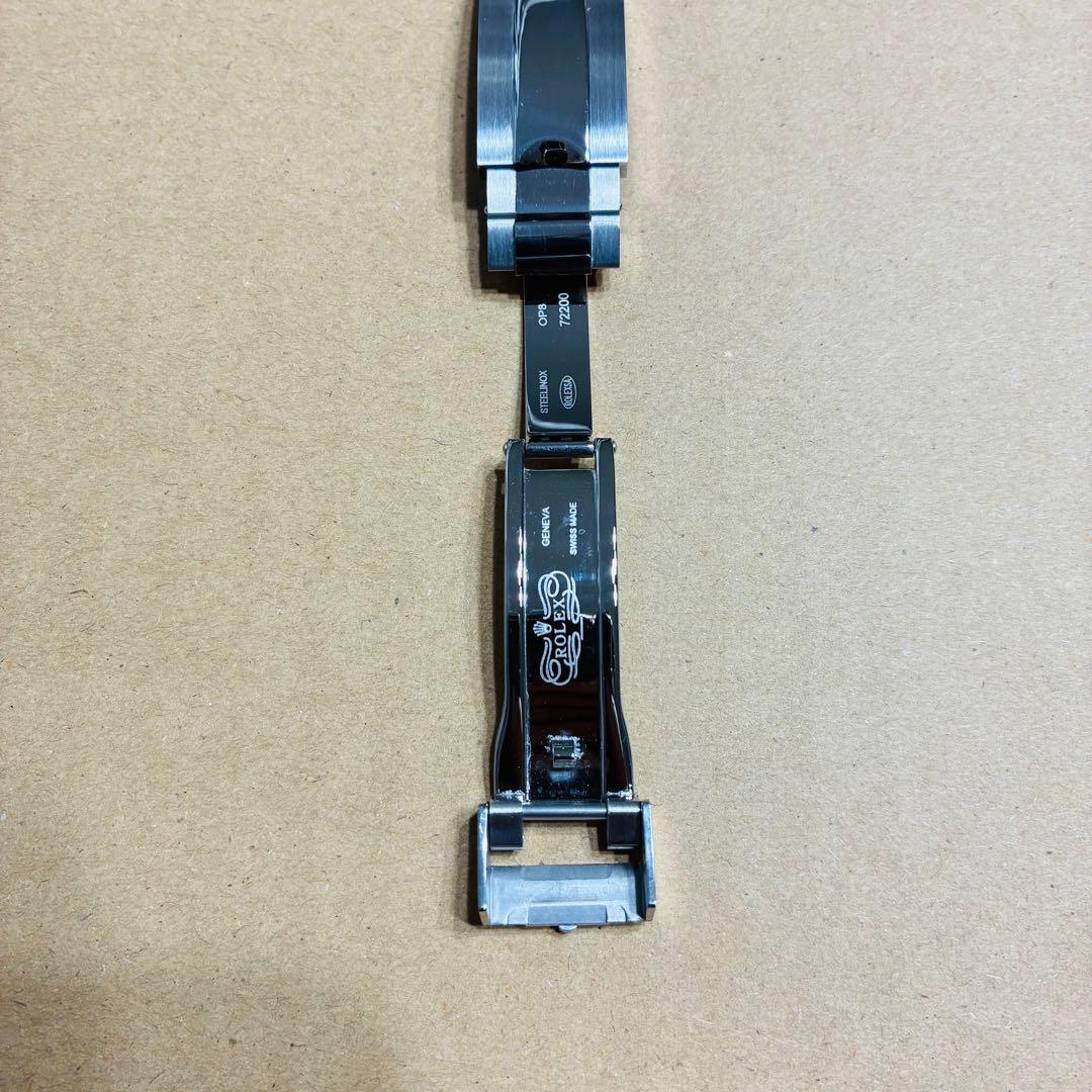 22mm ロレックス用 互換ラバーベルト ステンレスバックル付き