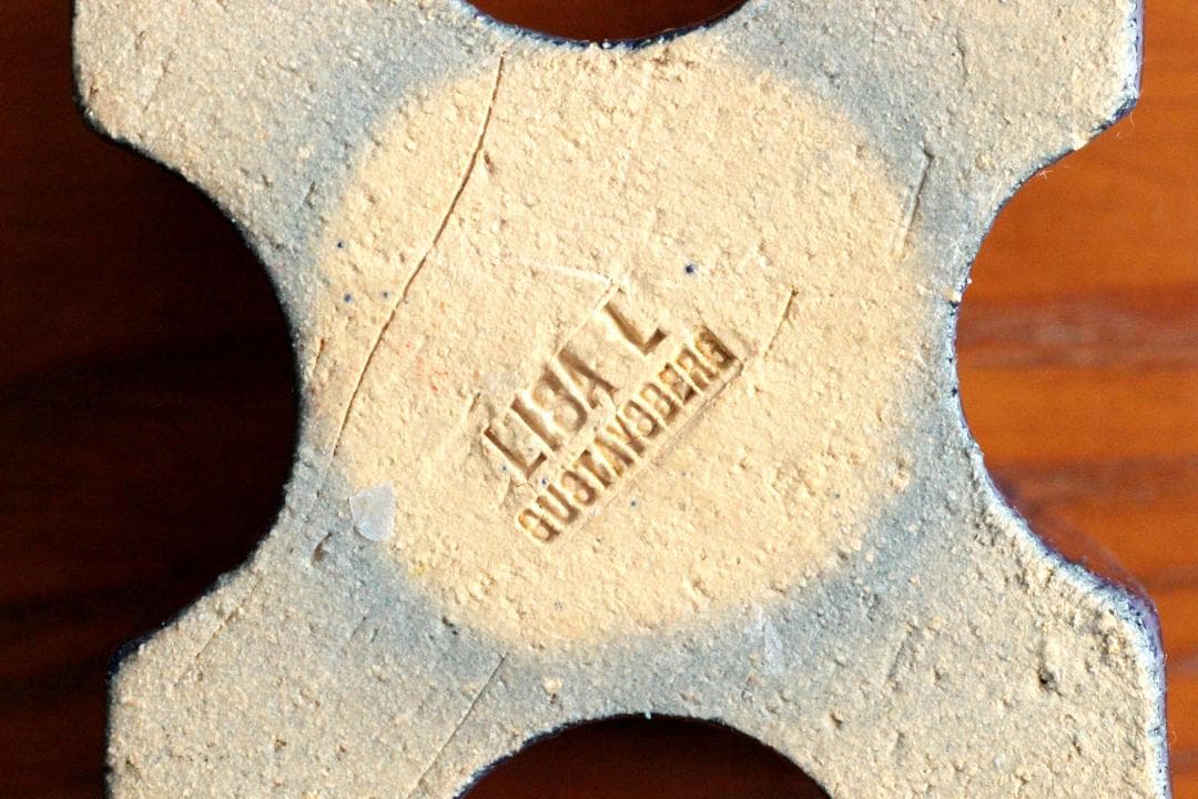 Lisa Larson リサラーソン キャンドルスタンド 紺 1