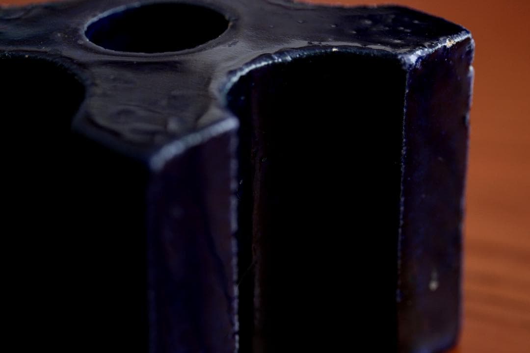 Lisa Larson リサラーソン キャンドルスタンド 紺 1