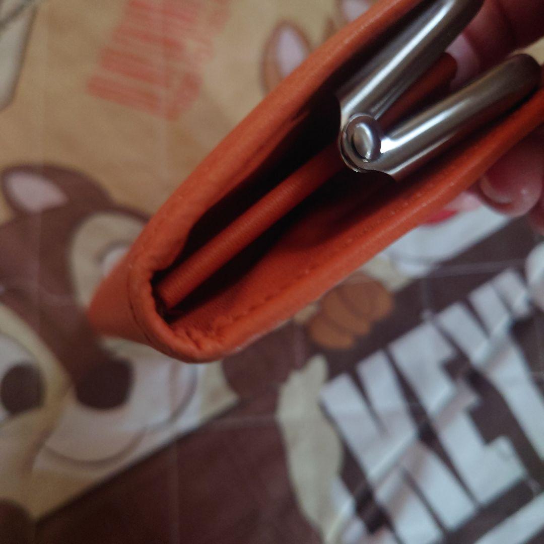 カワカワ折り財布ウォレット folded wallet がま口 レザー 本革