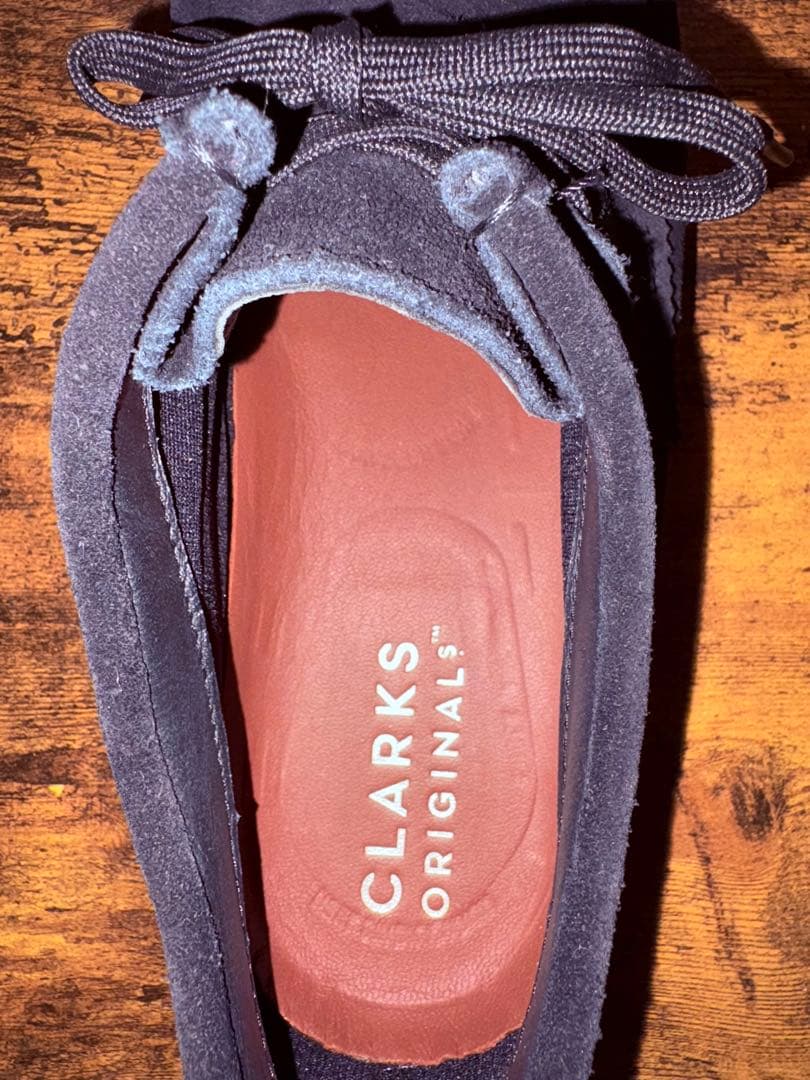 Clarks クラークス ワラビー ゴアテックス ブラックスエード