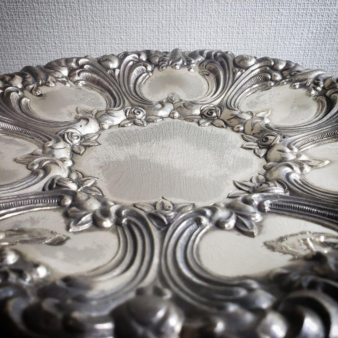 フルーツトレイ 果物皿 シルバープレート ミッドセンチュリー アンティーク