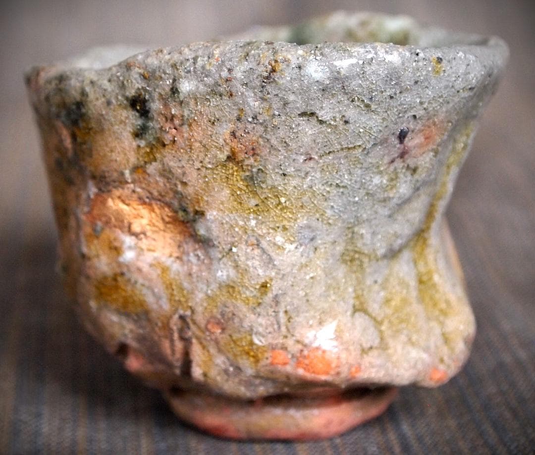 人気作家★水谷渉【師：中川自然坊＆鯉江良二】赤楽ぐい呑み