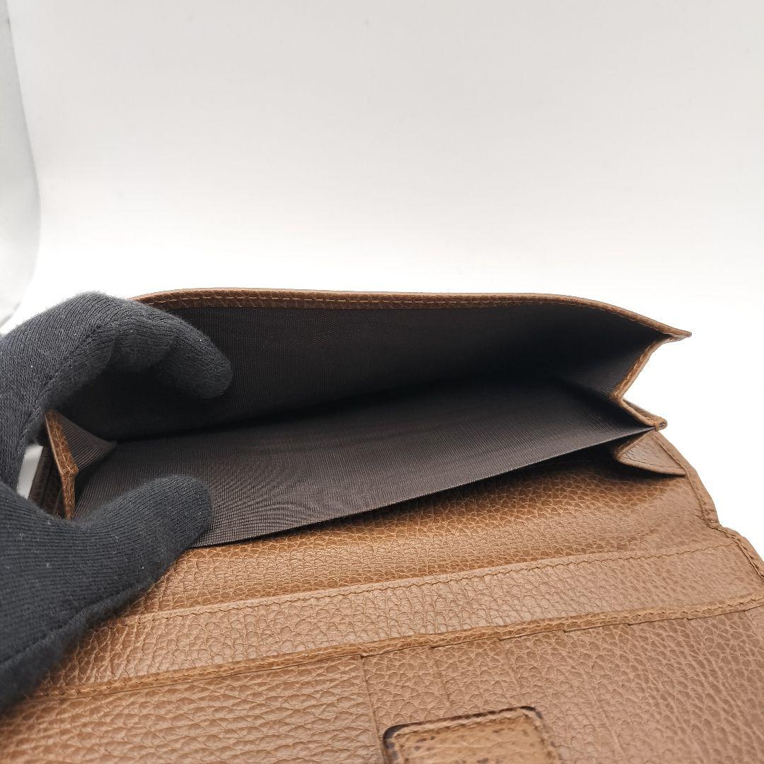 グッチ　長財布　財布　ウォレット　GGキャンバス　ブラウン