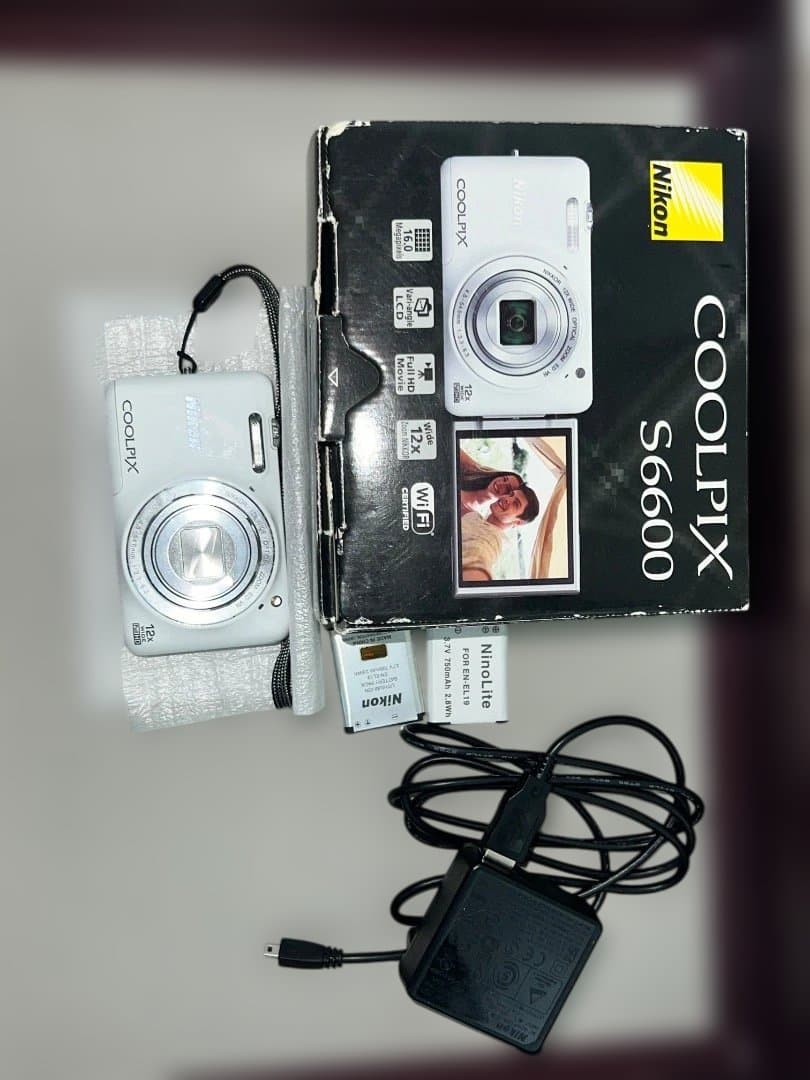 Nikon COOLPIX S6600 ホワイト 12倍ズーム