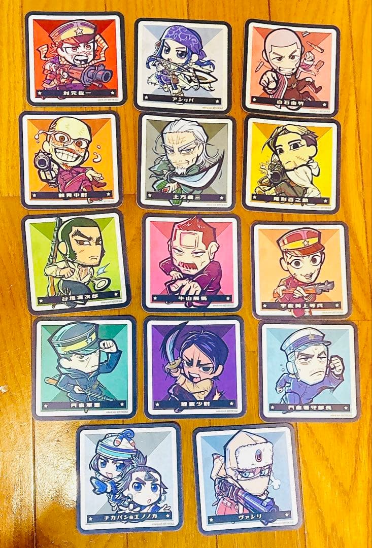 ゴールデンカムイ 黄金喫茶 コースター 14枚セット