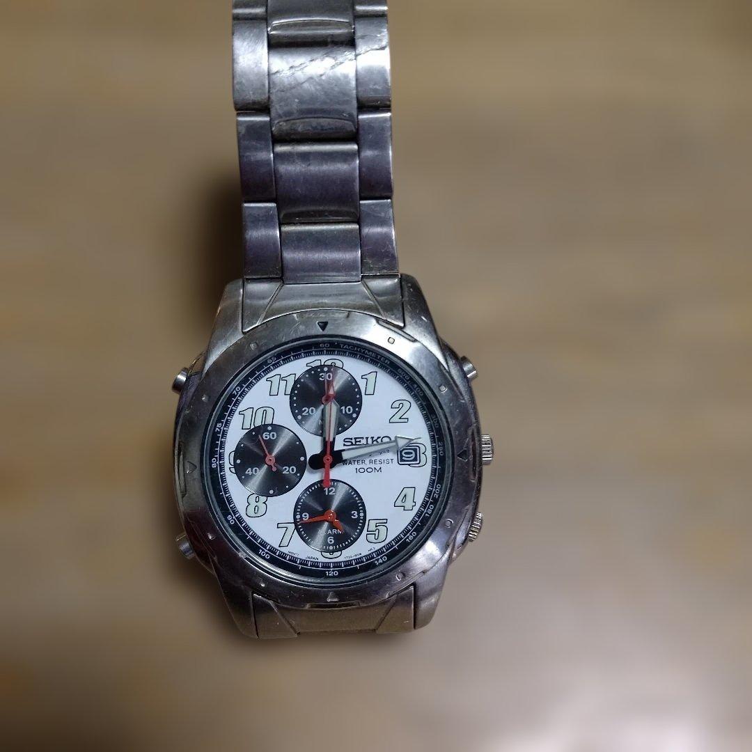 SEIKO クロノグラフ腕時計 電池切れ