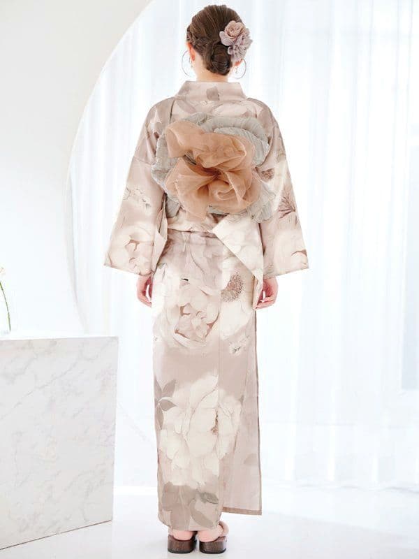 ♥未使用♥ シュガーナイン sweet コラボ 蒼華に咲く花浴衣 牡丹 くすみ色