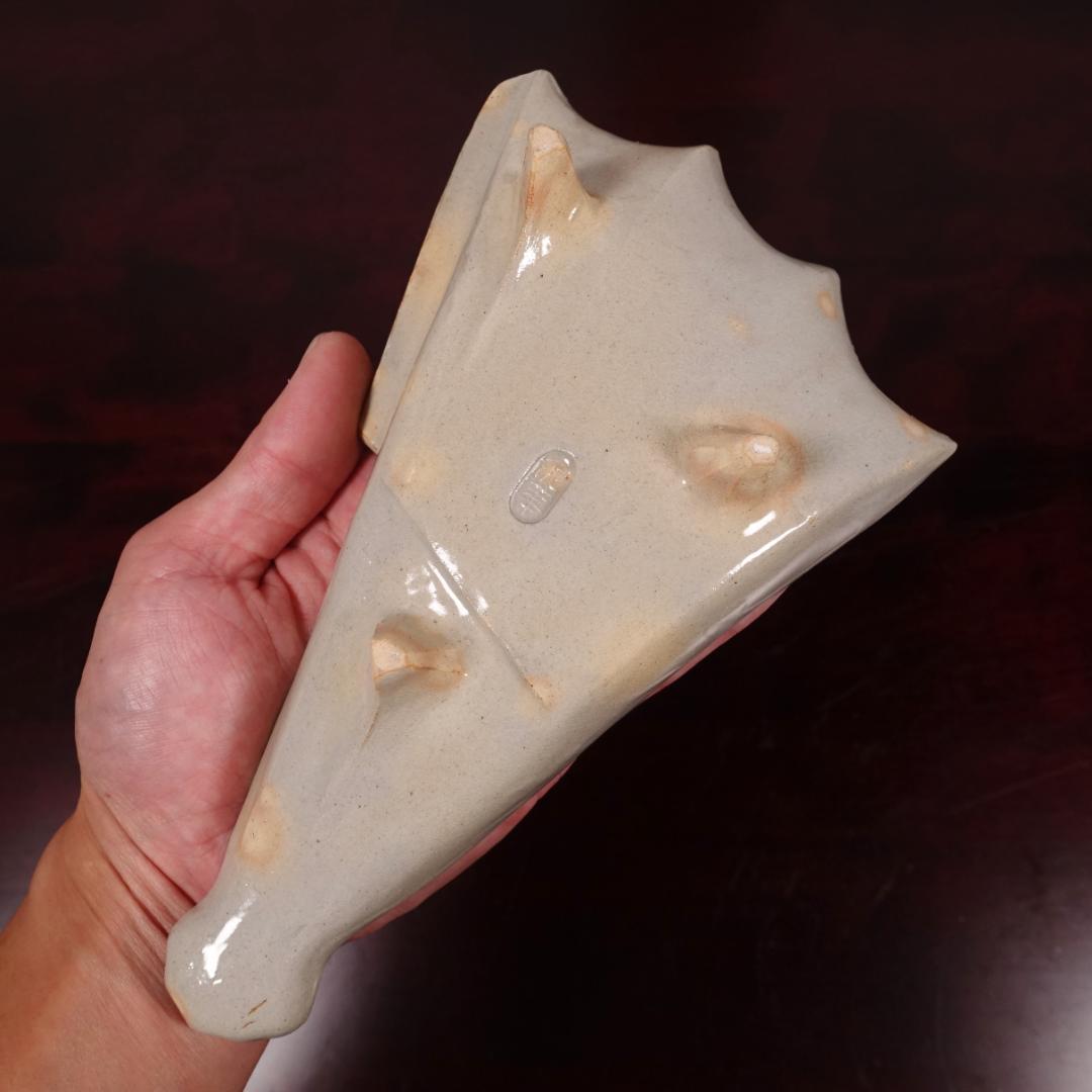 高級和食器 名工 坂田泥華 萩焼 扇面 向付 5客 共箱