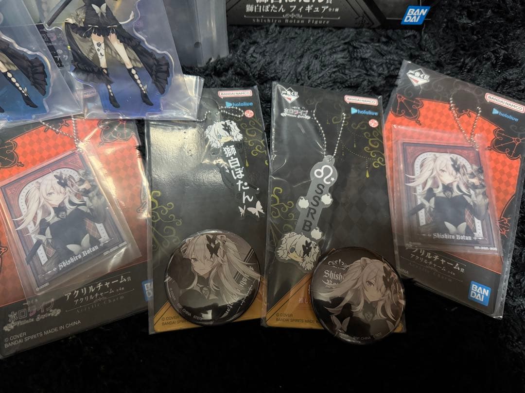ホロライブ 一番くじ　獅白ぼたんフィギュア　その他グッズセット