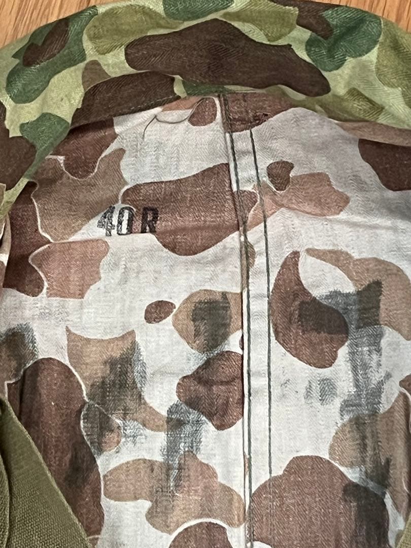 40s U.S.ARMY ダックハンターカモHBT 本物実物デッドストック PW