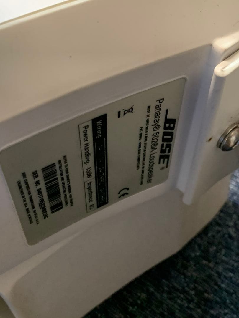 ②2本　BOSE Panaray System 502A スピーカー金具付