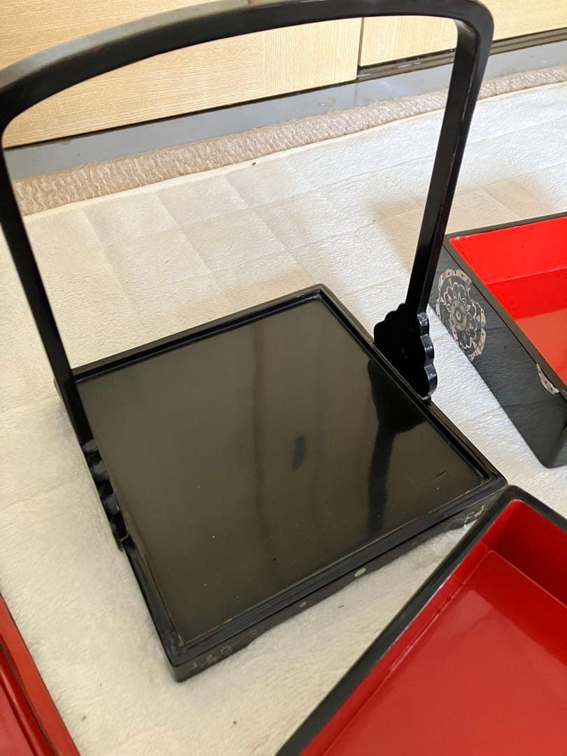 螺鈿重箱 3段 骨董