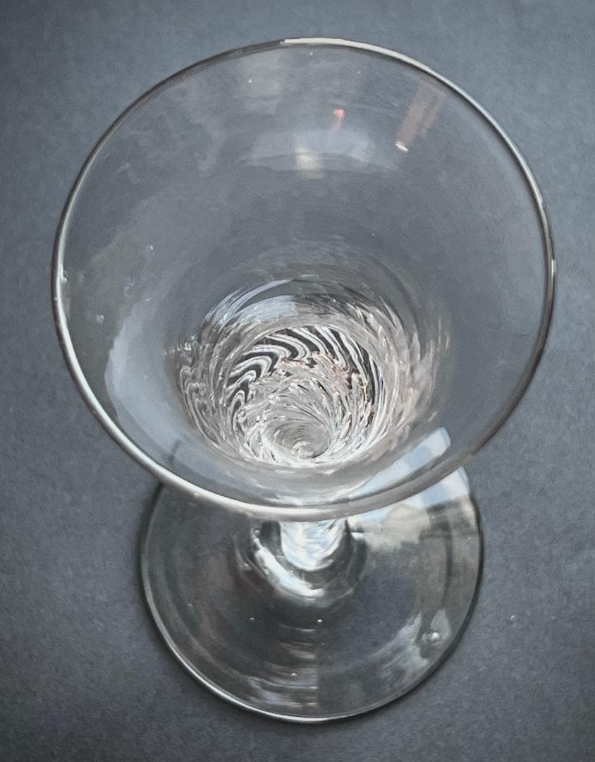 C*t様 ◆アンティーク 英国 ジョージ2世時代 エアツイスト ワイングラス ベ