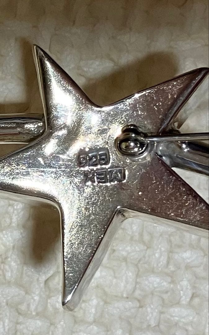 kuririn様売約済　Mexicosilver流れ星ブローチ ペンダントトップ