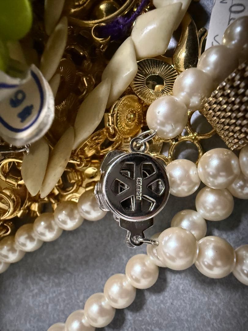 アクセサリー　ネックレス宝石　指輪　シルバー925 純銀 K18GF ジャンク