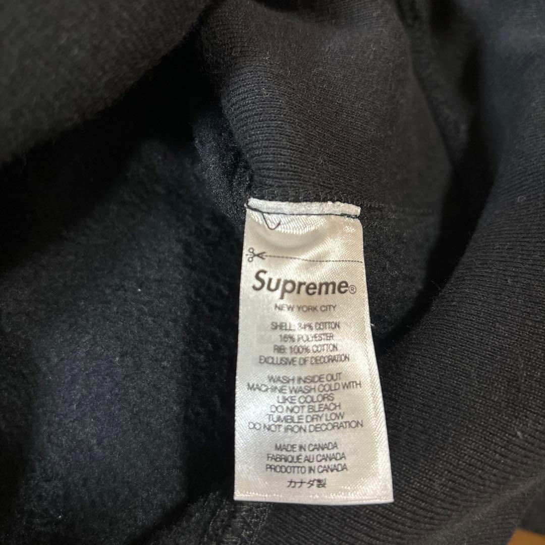 Supreme ブラック パーカー