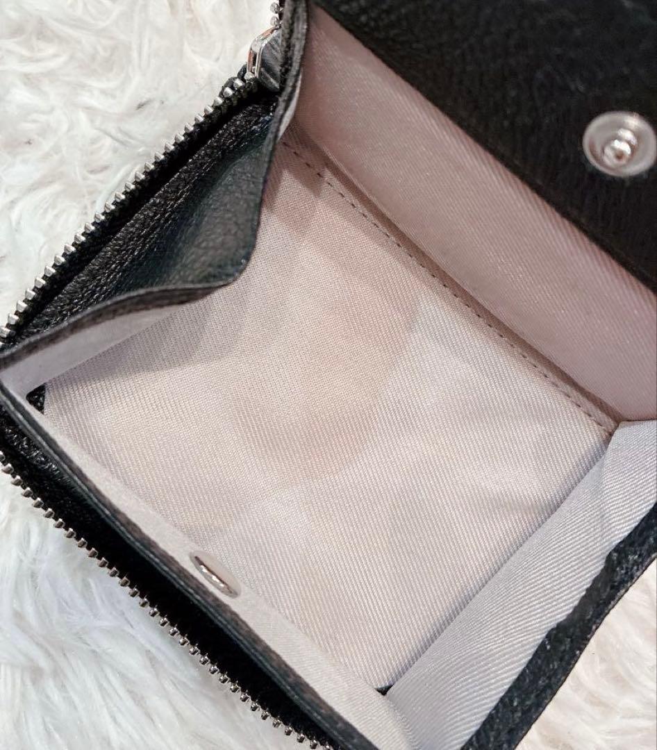 【美品】「PEZ×perche×ear」コラボジャバラ折り財布　黒