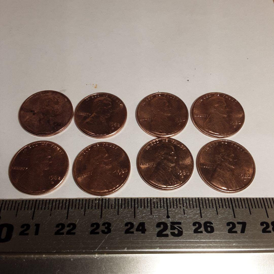 1982年刻印Ｄー1セント硬貨ー2362