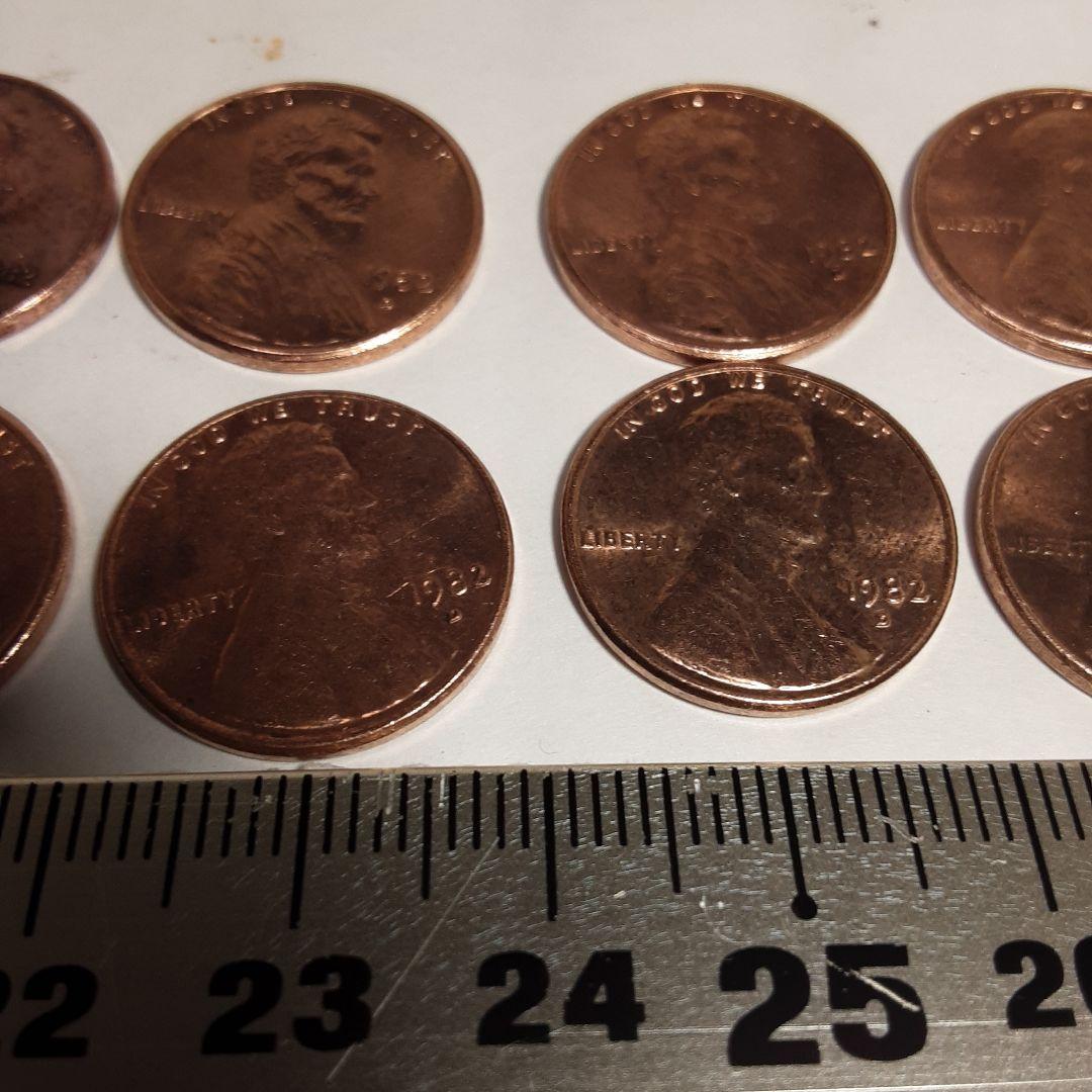 1982年刻印Ｄー1セント硬貨ー2362