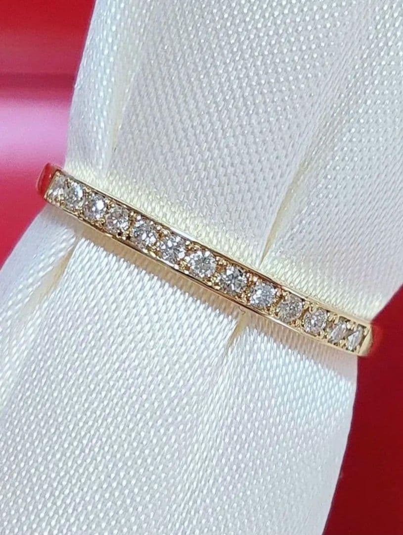 新入荷 未使用 k18YG ダイヤモンド0.10ct エタニティリング