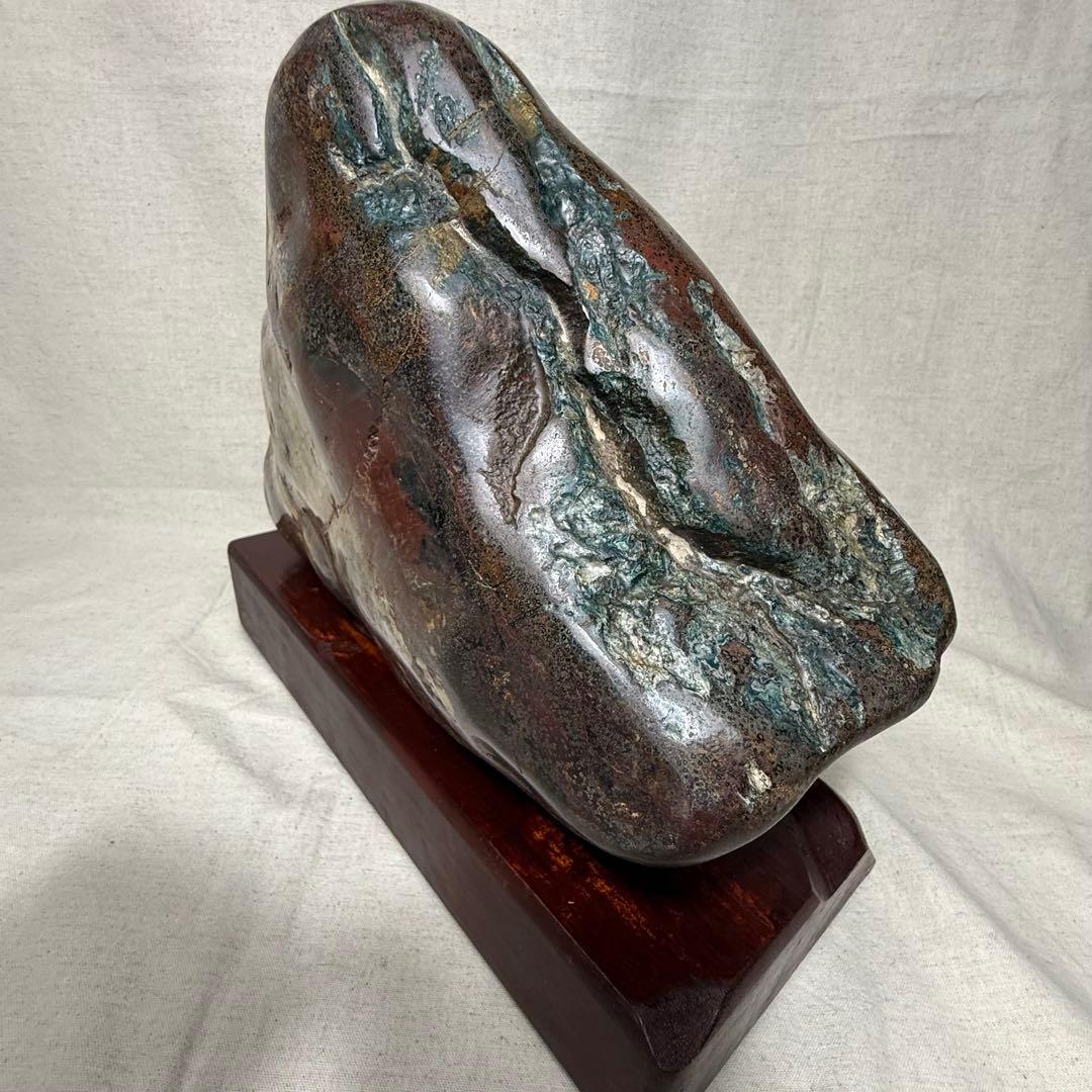 菊花石　岐阜根尾産　台座付き　重さ約10キロ