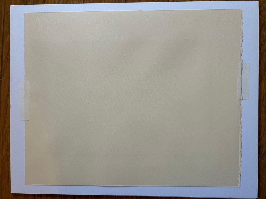 日比野克彦　版画　『Bow』　額付