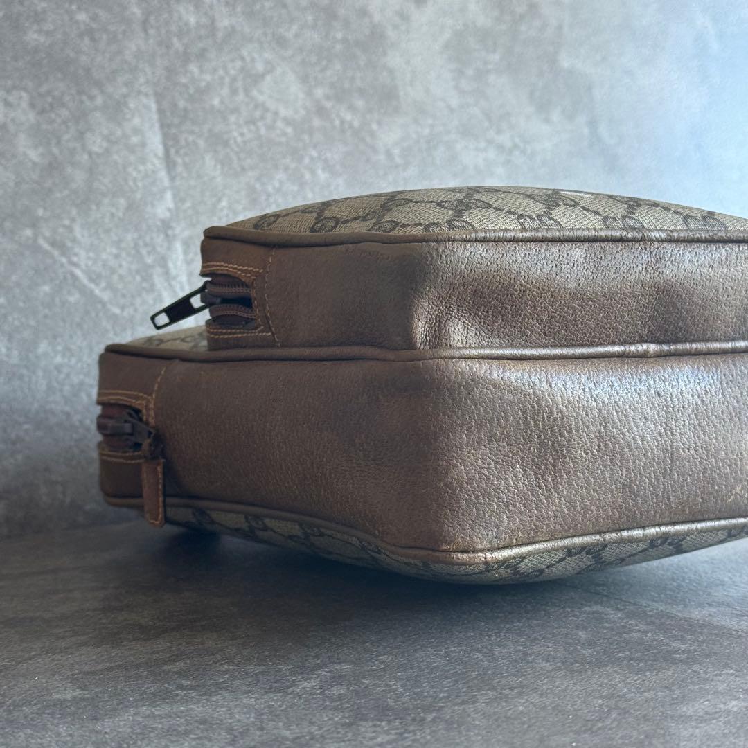 ⭐️グッチ⭐️オールドグッチ GGプラス ショルダーバッグ 縦型 ベージュ