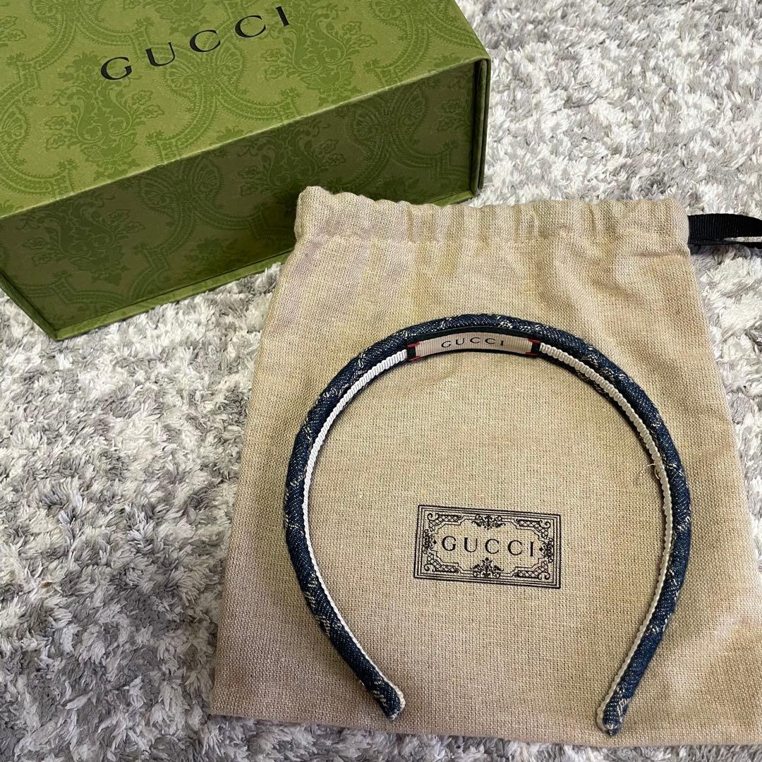 GUCCI デニムカチューシャ